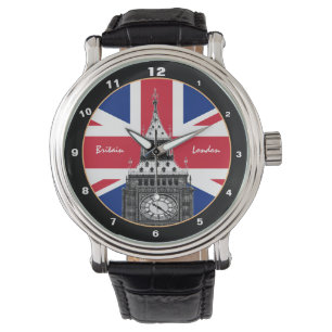 Montre British Flag & Big Ben - Londres, Royaume-Uni/fans