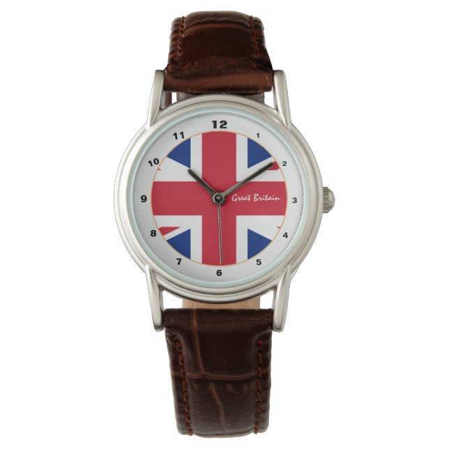 Montre British Flag & Royaume-Uni mode tendance Royaume-U (devant)