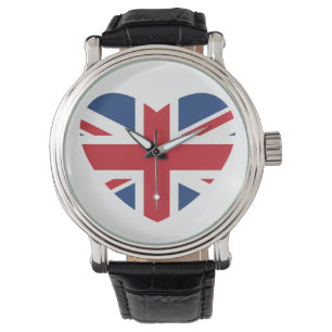 Montre British Heart Watch - Drapeau Union Jack