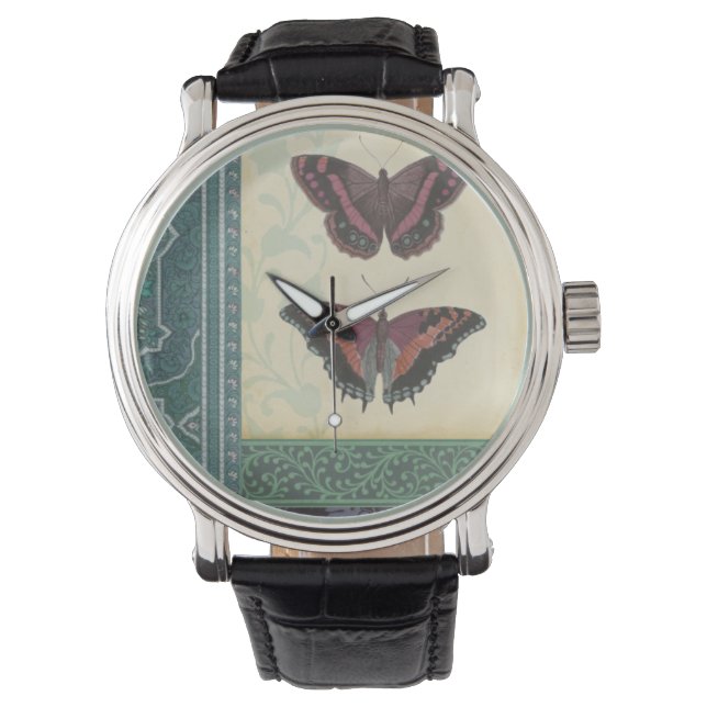 Montre Brocade à papillon décoratif par Vision Studio (devant)
