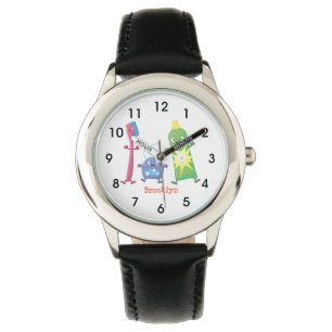 Montre Brosse à dents mignonne dentifrice dentaire soie d
