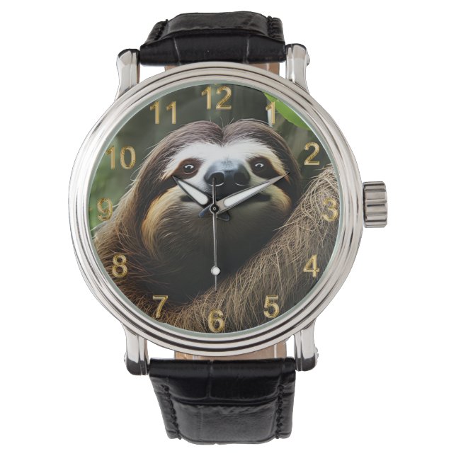 Montre Brown Foulus Sloth, Mens Watch (devant)