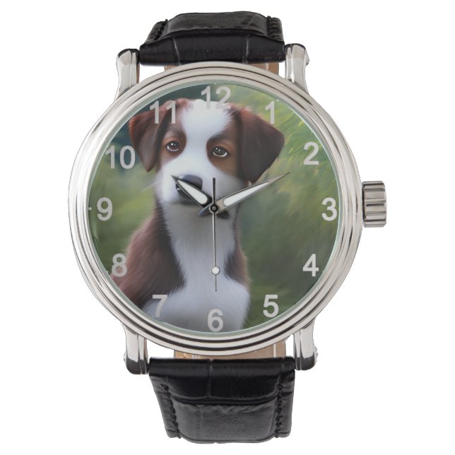 Montre Bruce La Frontière Collie Puppy, Regardez (devant)