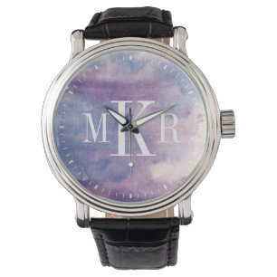 Montre Brume pourpre II du monogramme  