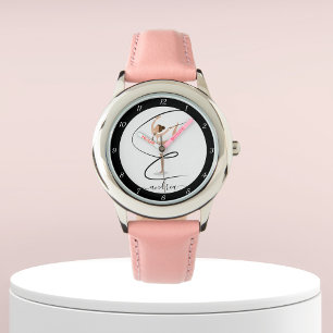 Montre Brunette Girl Gymnastique Gymnaste Nom élégant mig