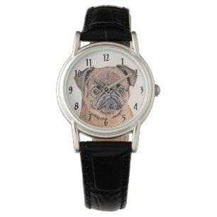 Montre Bruxelles Griffon Smooth Painting Original Chien A