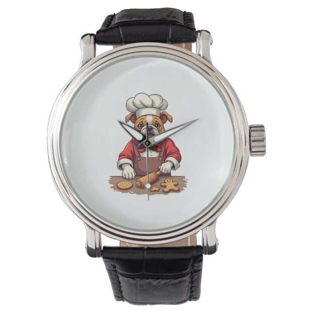 Montre Bulldog Gingpain Chef chien (devant)