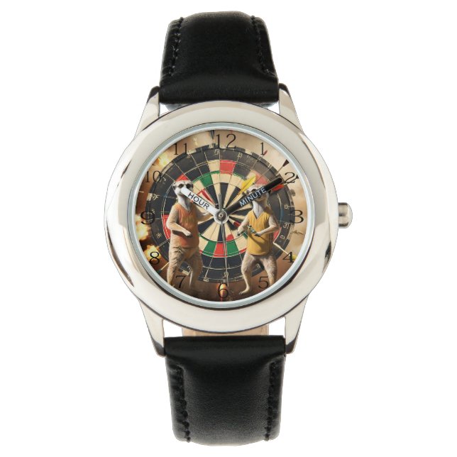 Montre Bullseye Burrow : Meerkat Dart League, (devant)