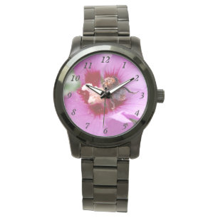 Montre Bumblebebe sur la fleur d'Hibiscus