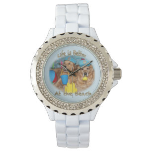 Montre Bums de plage Golden Retriever