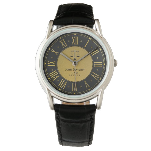 Montre BUREAU DU DROIT | Élégant classique personnel (devant)