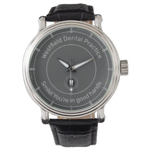 Montre Bureau orthodontiste simple et personnalisé en gri