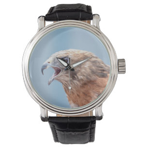 Montre Buse à épaulettes rouge