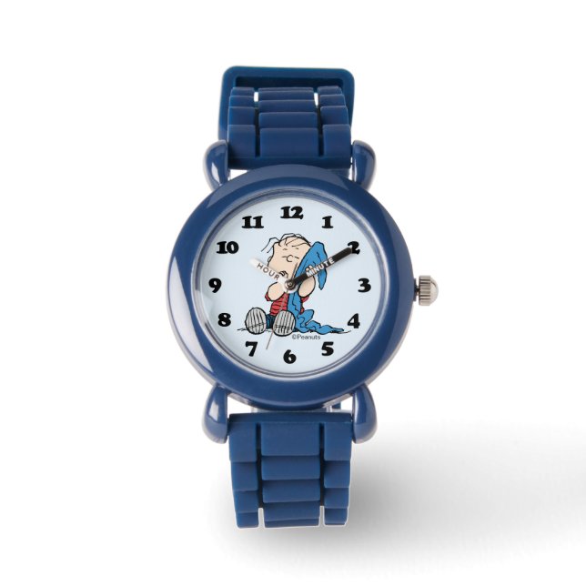 Montre cacahuètes | Linus et sa couverture (Recto)
