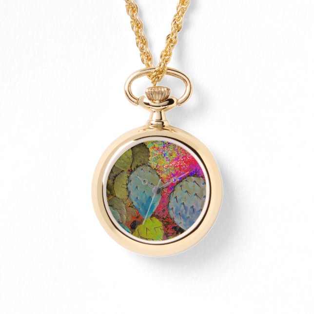 Montre Cactus Succulent Sud-Ouest du désert Abstrait (Recto)