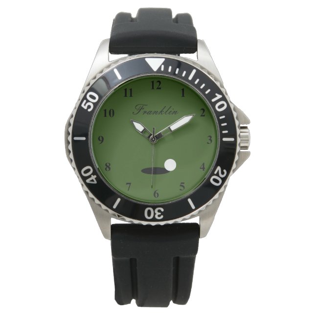 Montre Cadeau de golf personnalisé pour golfeur et fan de (devant)
