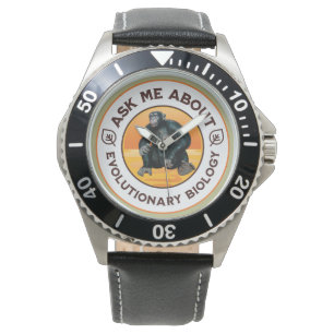 Montre Cadeau d'humour sur l'évolution pour un professeur