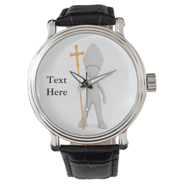 Montre Cadeau d'Ordination du prêtre personnalisé (devant)