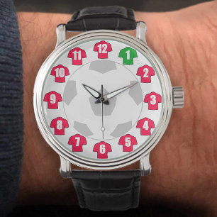 Montre cadeau du fan de football - avec Chemises r