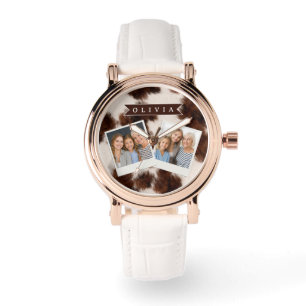 Montre Cadeau personnalisé de style western cowgirl avec