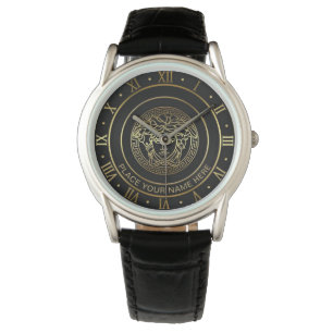 Montre Cadeau personnalisé Méduse dorée