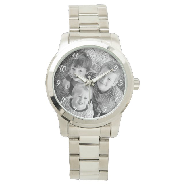 Montre Cadeau photo classique personnalisable (devant)