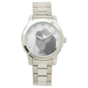 Montre Cadeau photo personnalisable sans date classique