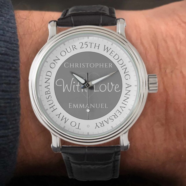 Montre Cadeau pour mari. 25e anniversaire du Mariage (Créateur téléchargé)