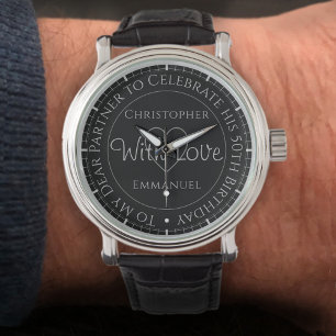 Montre Cadeau pour partenaire ou mari pour son 50e annive