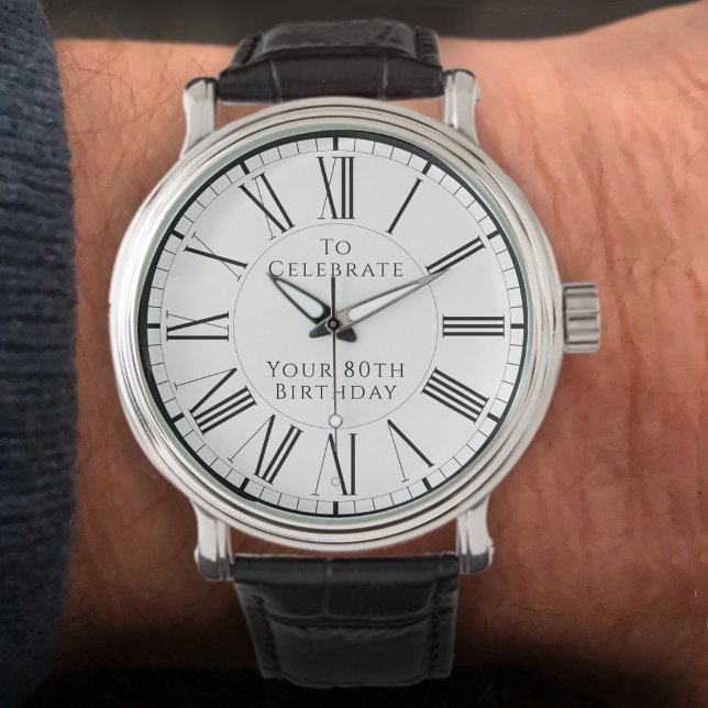 Montre Cadeau pour un homme pour son 80e anniversaire Mon (Créateur téléchargé)