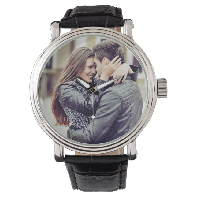Montre Cadeau romantique | Votre photo personnelle (devant)