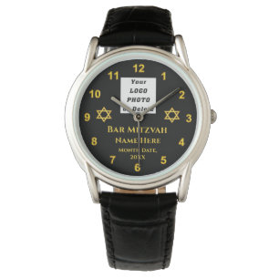 Montre Cadeaux Bar Mitzvah pour garçons, personnalisable