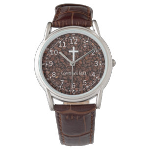 Montre Cadeaux chrétiens pour hommes et amateurs de café