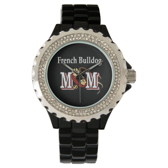 Montre Cadeaux de maman Bulldog français (devant)