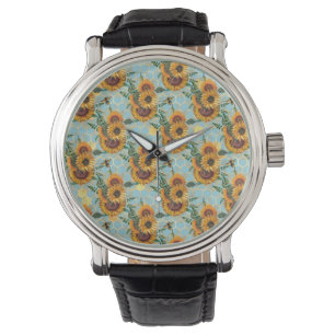 Montre Cadeaux de tournesol   Lumineuse Comme Tournesol
