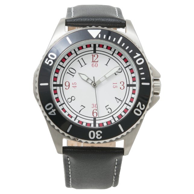 Montre Cadran détaillé dans différentes couleurs (devant)