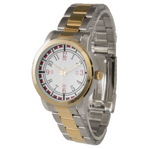 Montre Cadran détaillé dans différentes couleurs