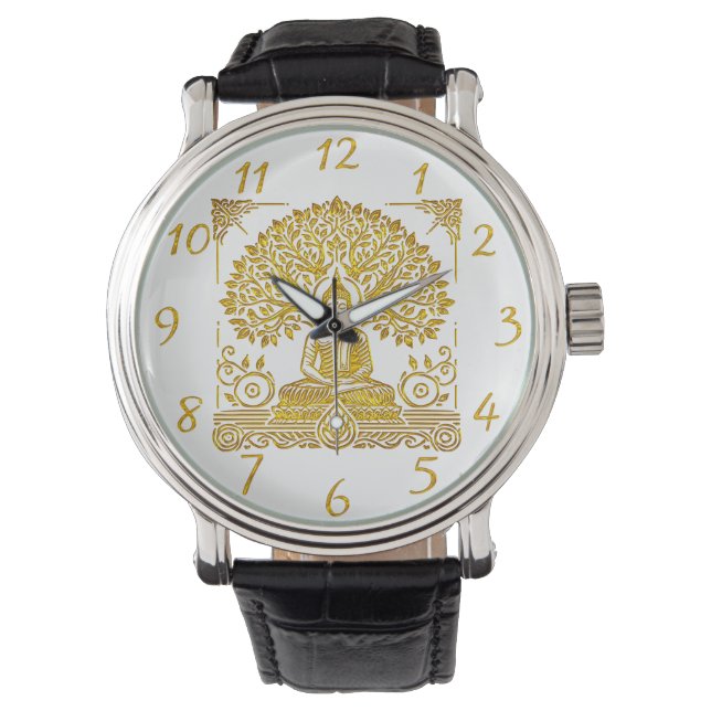 Montre Cadre feutré pour Bouddha d'or (devant)