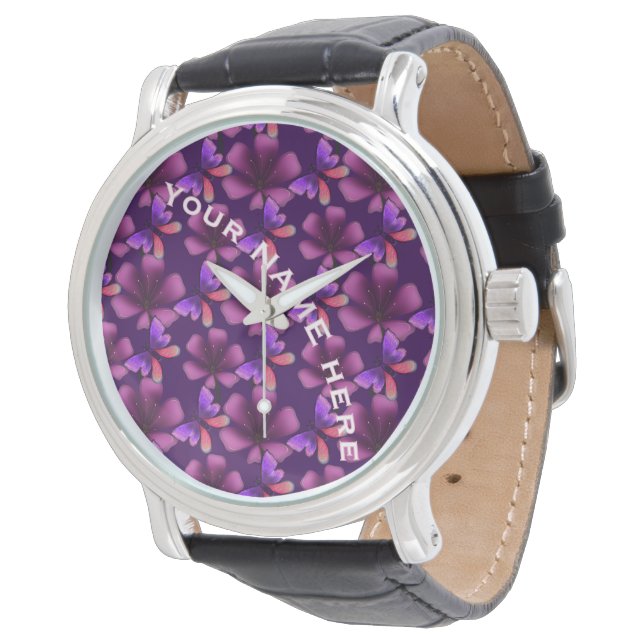 Montre Cahier à spirale floral personnalisé et sur mesure (Incliné)