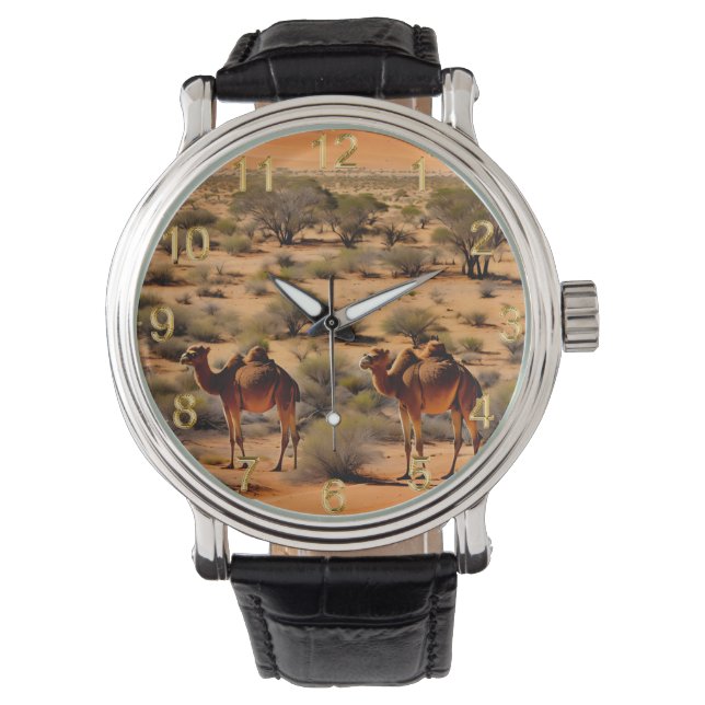 Montre Camels Dans L'Extérieur Australien, Wrist Watch (devant)