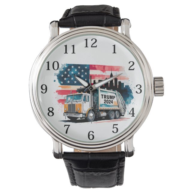 Montre Camion-poubelle pour Trump (devant)