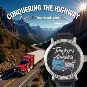 Montre Camionneurs font bouger l'Amérique : silhouette de