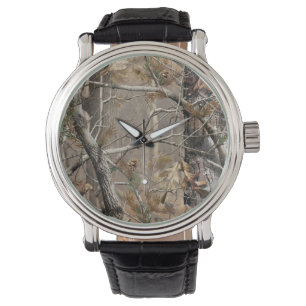 Montre Camo Camouflage Chasse Véritable Musique Cuir Mont