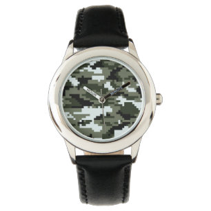 Montre Camouflage urbain/Camo de 8 de bit Digitals de