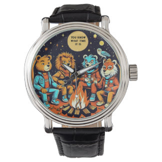 Montre Camp Fire Watch - Retro Animaux Chante un long