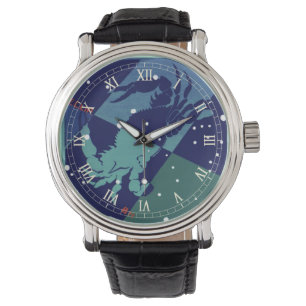 Montre Cancer Constellation de crabe Astrologie zodiaque 
