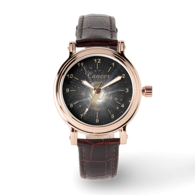 Montre Cancer d'or intelligent (Recto)