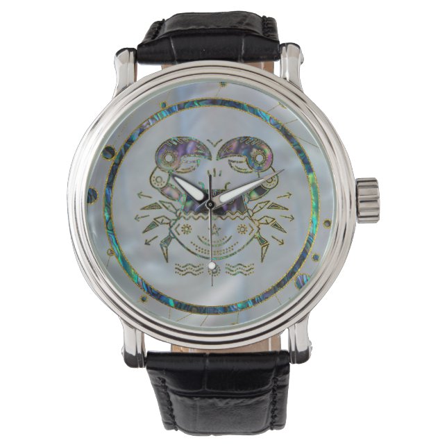 Montre Cancer Zodiac or Abalone sur Constellation (devant)