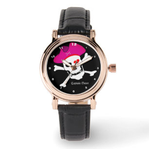 Montre Capitaine Grace & Pirates Drapeau, Crâne / Mode b