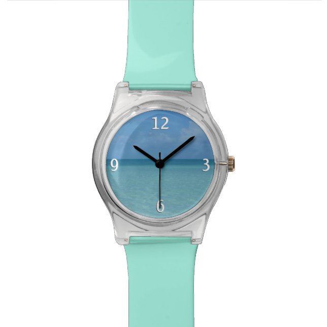 Montre Caraïbes Horizon Tropical Turquoise Bleu (Fermer)